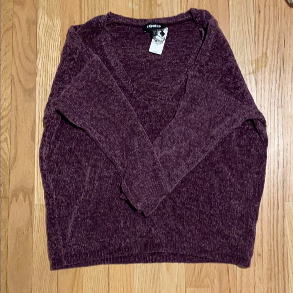 purple sweater